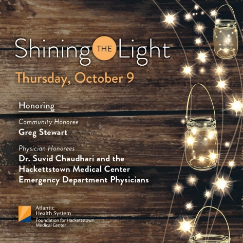 Shining the Light Invitation creative - a jar of twinkling lights.
