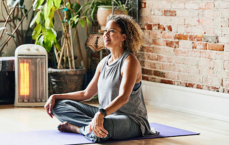 woman meditating 