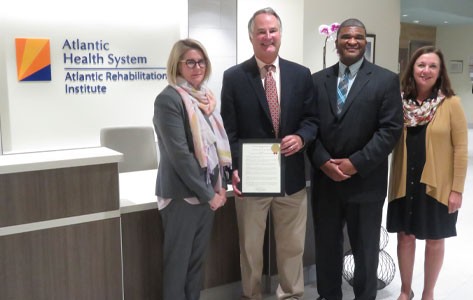 Mayor Robert Conley at Atlantic Rehabilitation Institute grand opening