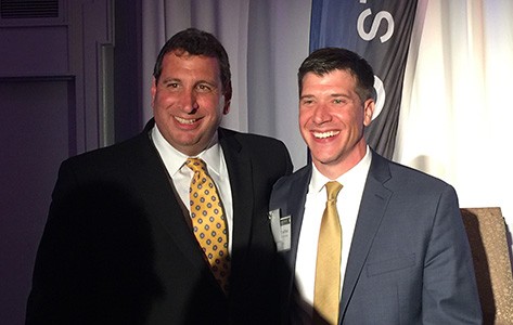Joe D'Auria and Keith VanFleet accept CFO Studio awards