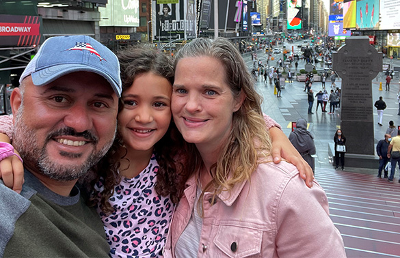 Lindsay with her family