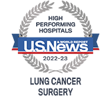 US News High Performing Lung Cancer Surgery