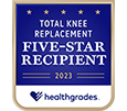 Healthgrades 5-Star Recipient for Total Knee Replacement