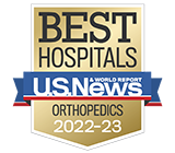 Morristown Medical Center is a Best Hospital for orthopedics per U.S. News and World Report.