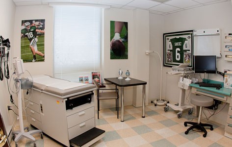 Sports medicine exam room