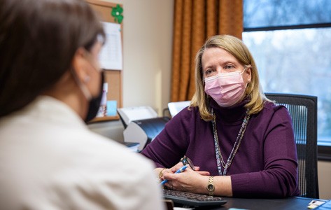 bariatric coordinator with a patient