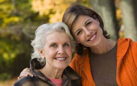 Older woman and younger woman