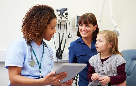 pediatric pulmonary patient with nurse