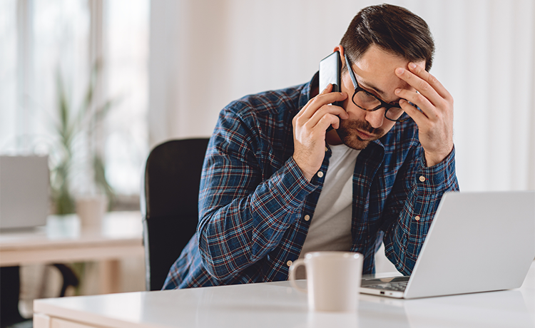 man concerned about prostate health