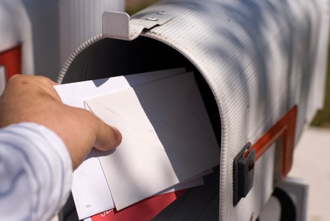 Mailbox with letters