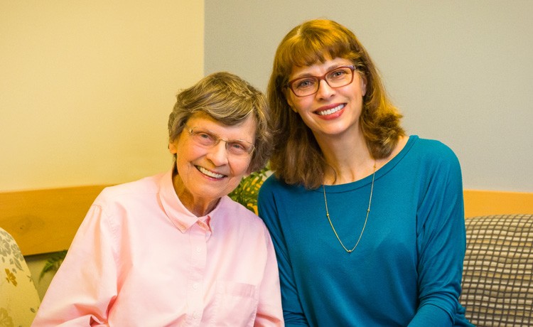 Nancy and mother use the Atlantic Health geriatric assessment center.