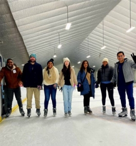 Overlook internal medicine residents at a social gathering.
