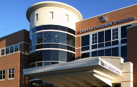 Facade of Goryeb Children's Hospital